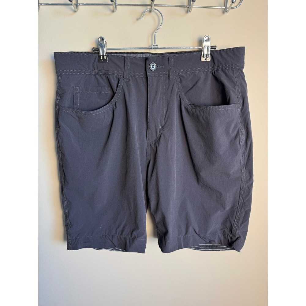 Point Zero Mens Navy Flex Tech Shorts 33 Hiking Outdoor Gorpcore Utility